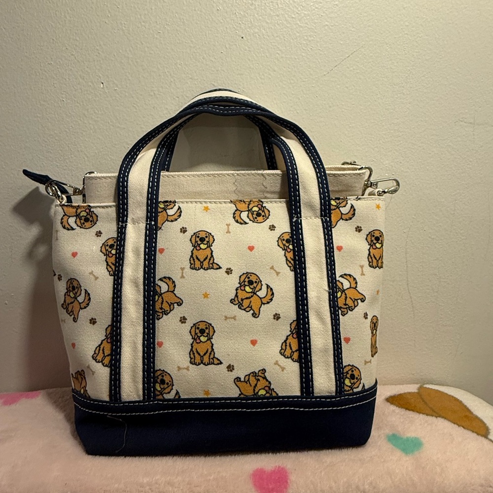 Aeropostale Aero Golden Retriever tote crossbody purse BNWT - Picture 4 of 7